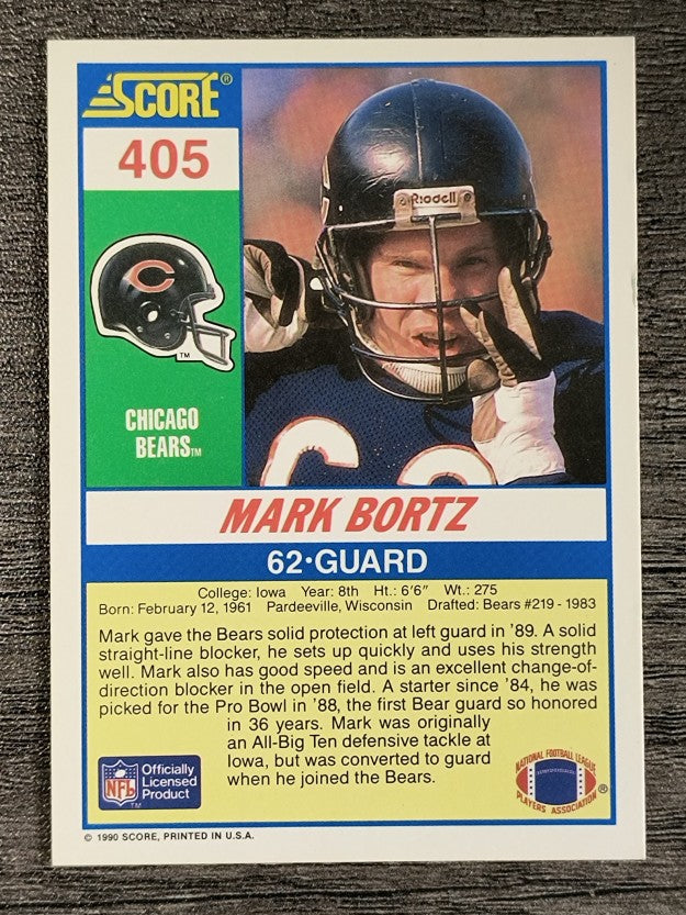 1990 Score #405 Mark Bortz RC