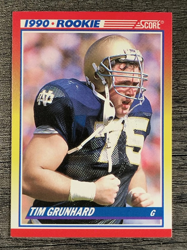 1990 Score #646 Tim Grunhard RC