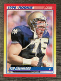 1990 Score #646 Tim Grunhard RC