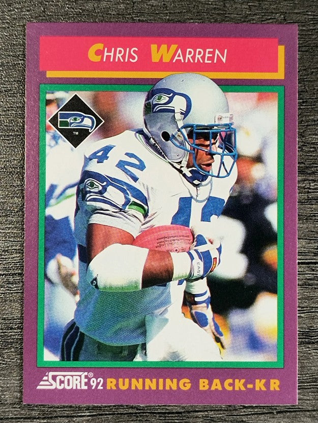1992 Score #198 Chris Warren