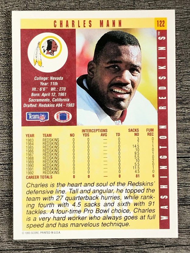 1993 Score #122 Charles Mann