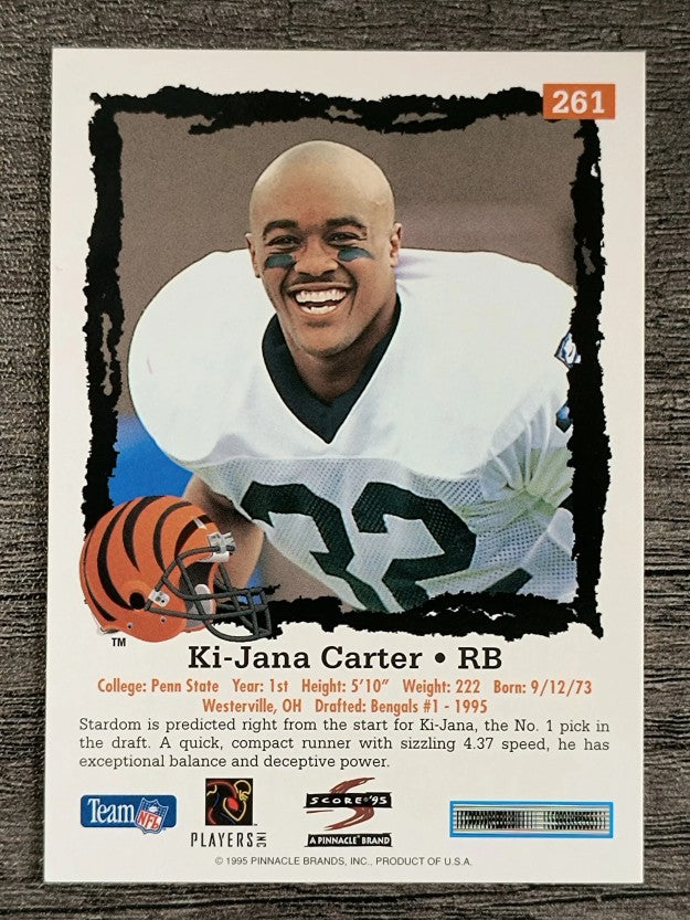 1995 Score #261 Ki-Jana Carter RC