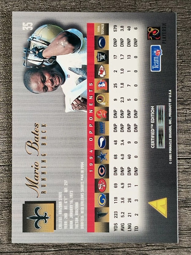 1995 Select Certified #35 Mario Bates