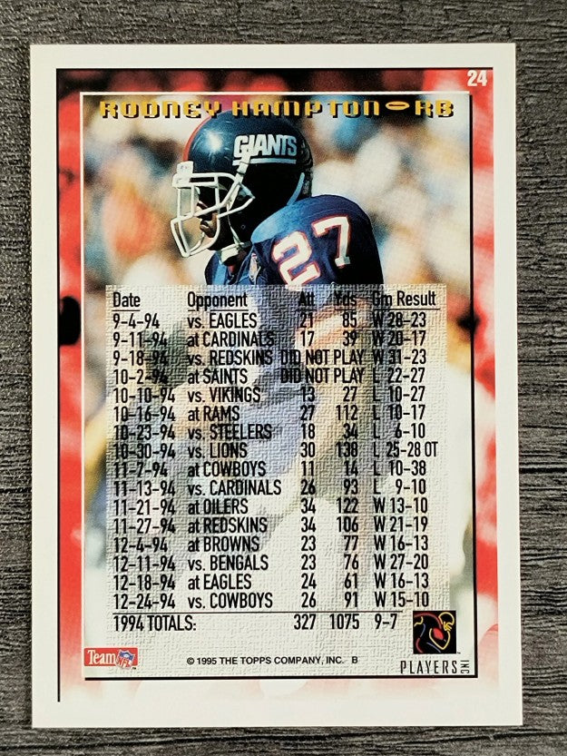 1995 Topps #24 Rodney Hampton TYC