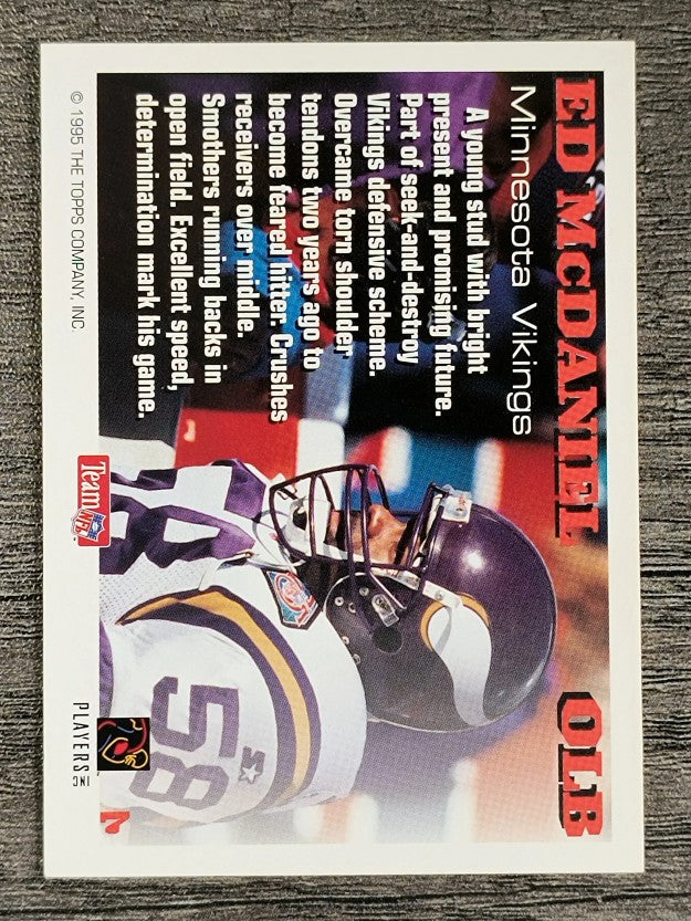 1995 Topps Hit List #7 Ed McDaniel