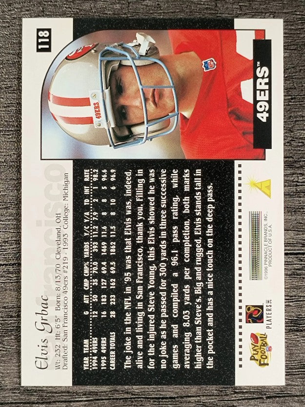 1996 Score #118 Elvis Grbac