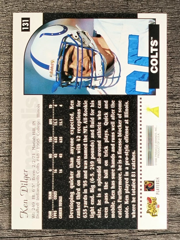 1996 Score #131 Ken Dilger