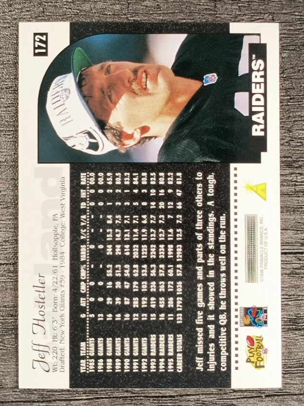 1996 Score #172 Jeff Hostetler