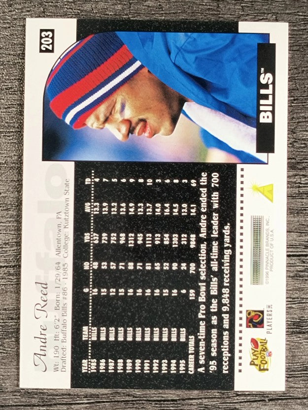 1996 Score #203 Andre Reed