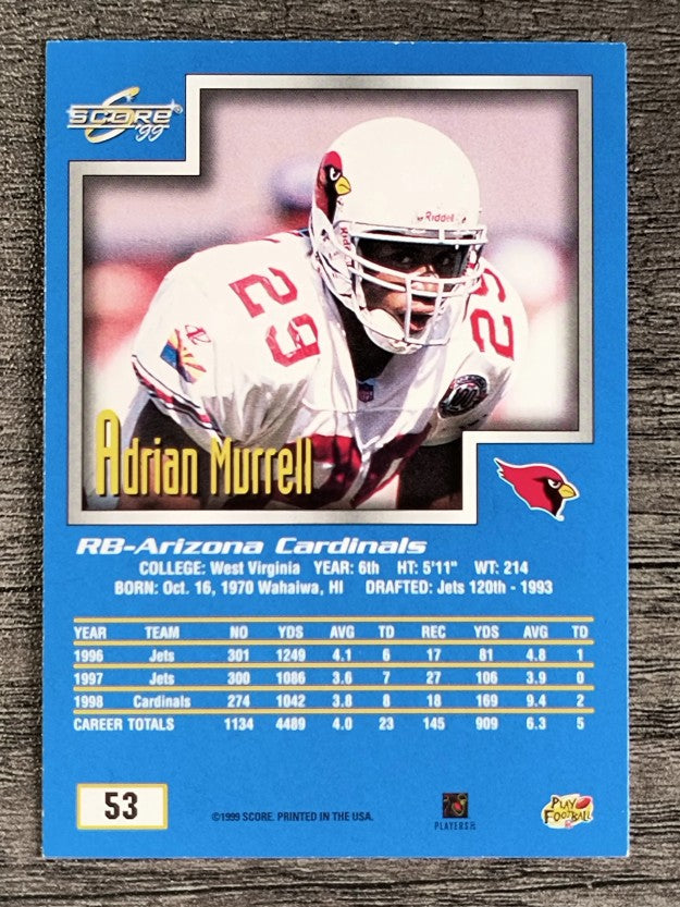 1999 Score #53 Adrian Murrell