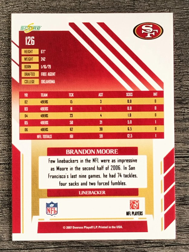 2007 Score #126 Brandon Moore