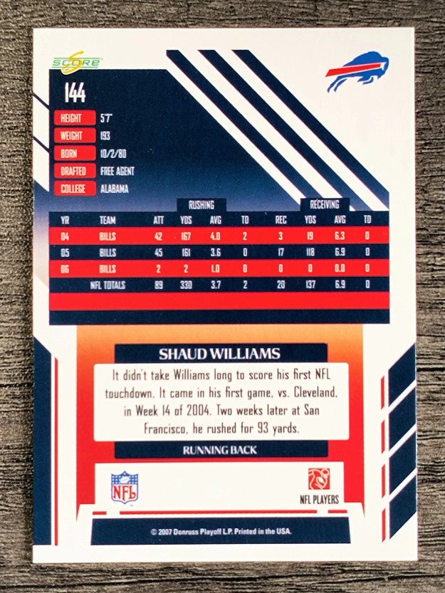 2007 Score #144 Shaud Williams