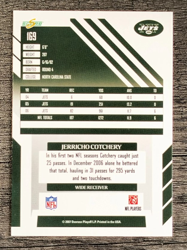 2007 Score #169 Jerricho Cotchery