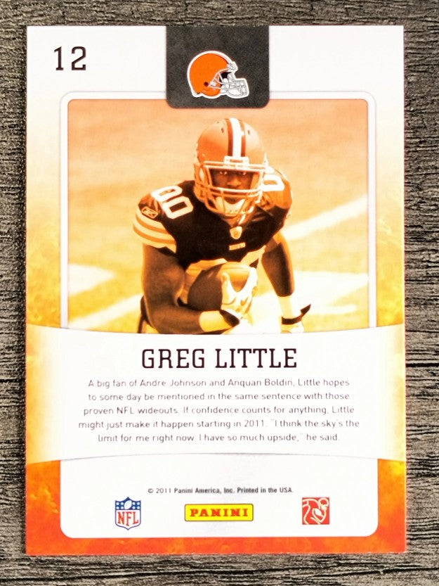 2011 Score Hot Rookies #12 Greg Little