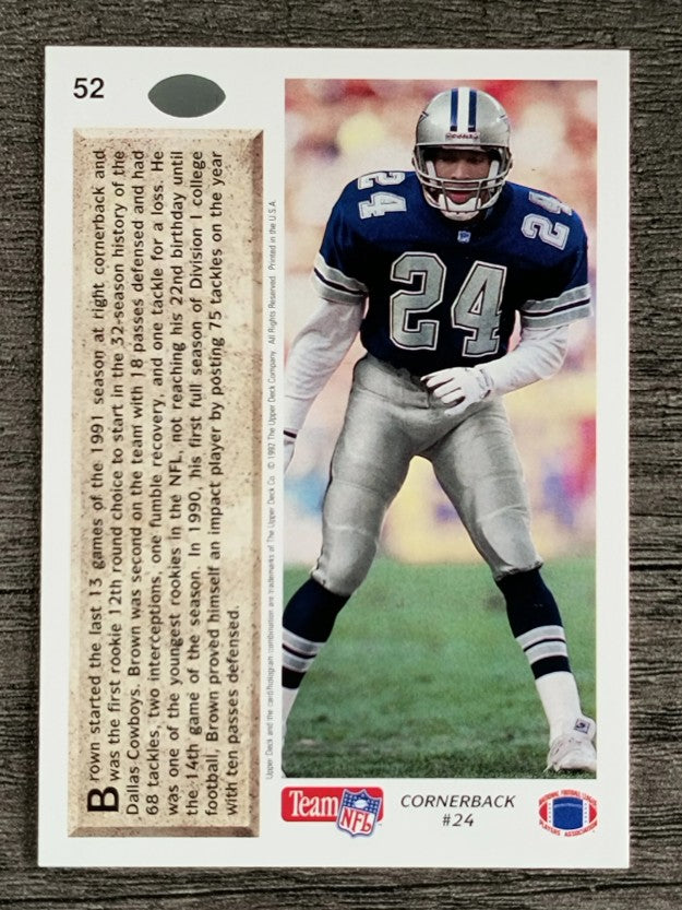 1992 Upper Deck #52 Larry Brown DB AR