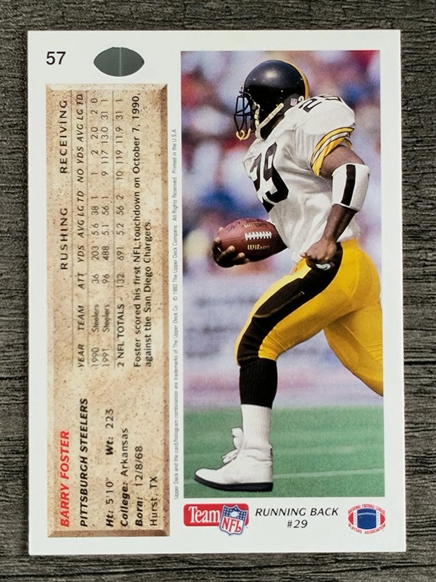 1992 Upper Deck #57 Barry Foster