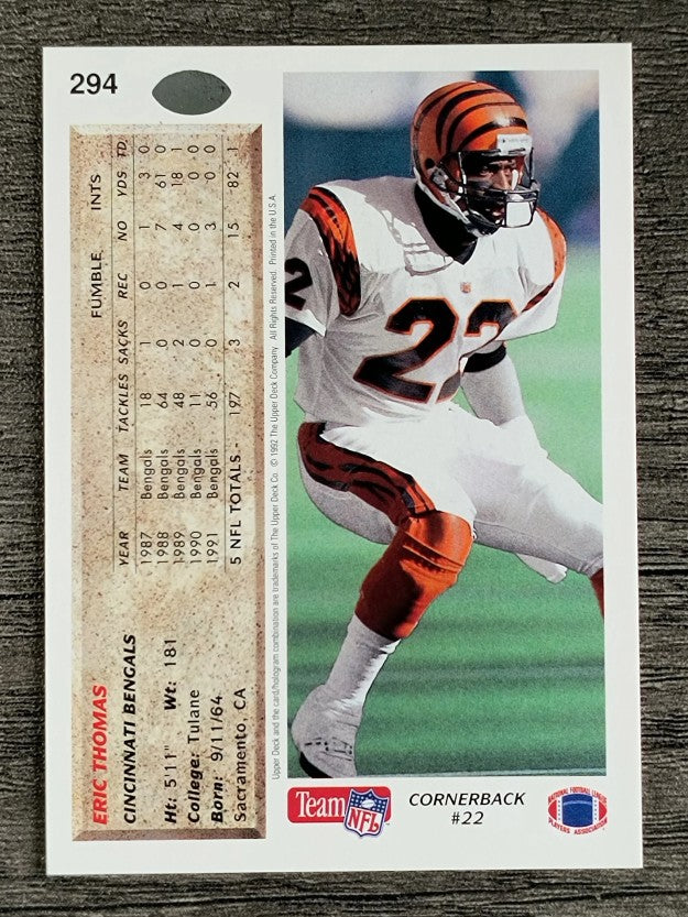 1992 Upper Deck #294 Eric Thomas
