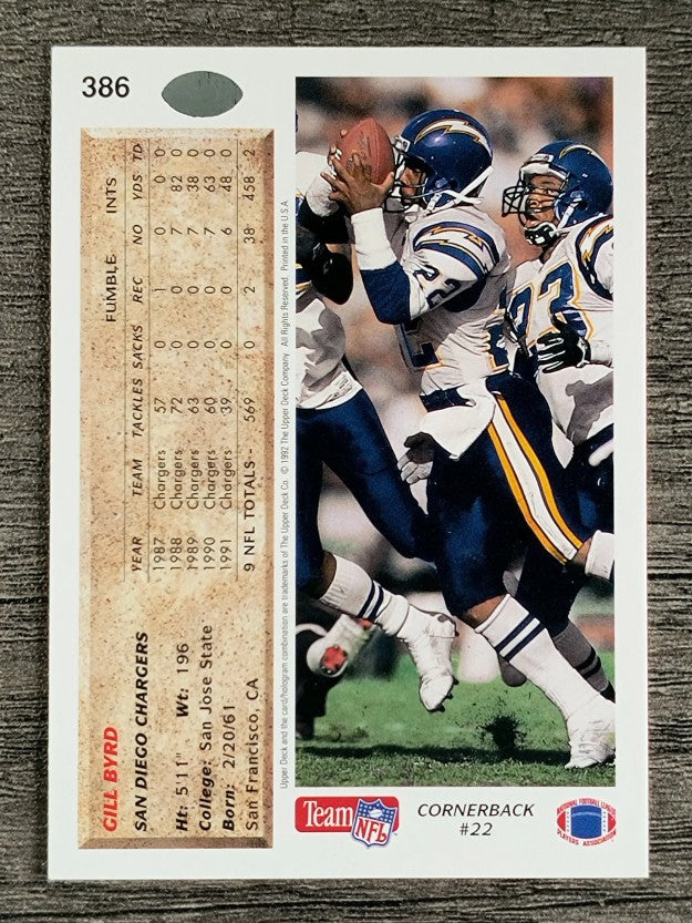 1992 Upper Deck #386 Gill Byrd