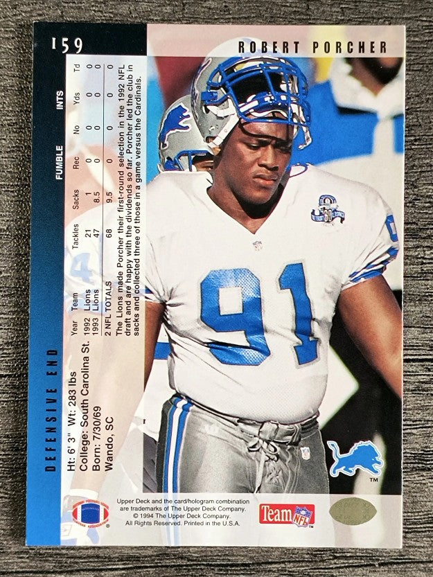 1994 Upper Deck #159 Robert Porcher