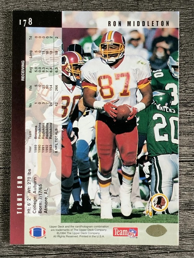 1994 Upper Deck #178 Ron Middleton