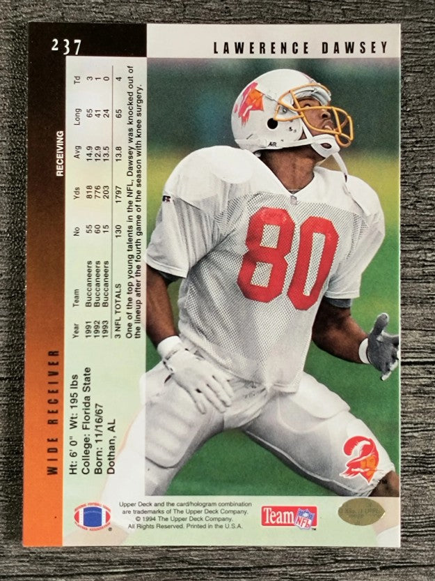 1994 Upper Deck #237 Lawrence Dawsey