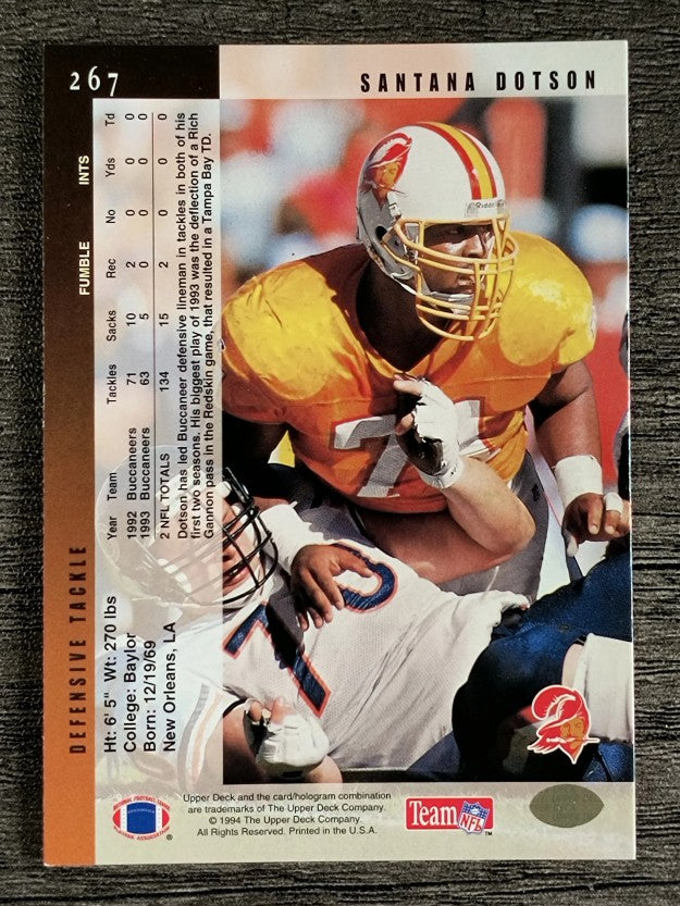 1994 Upper Deck #267 Santana Dotson