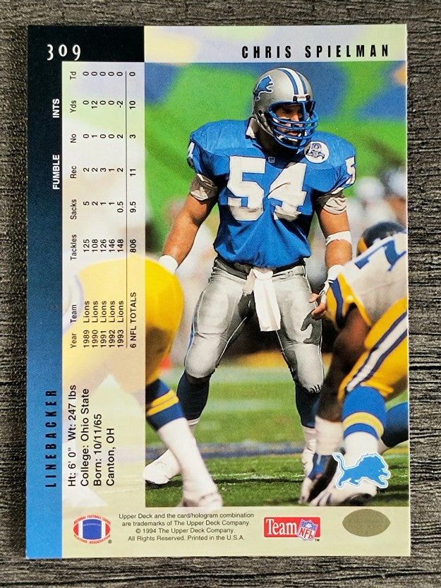 1994 Upper Deck #309 Chris Spielman
