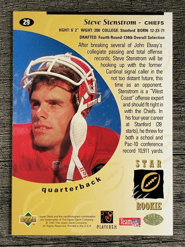 1995 Upper Deck #29 Steve Stenstrom RC