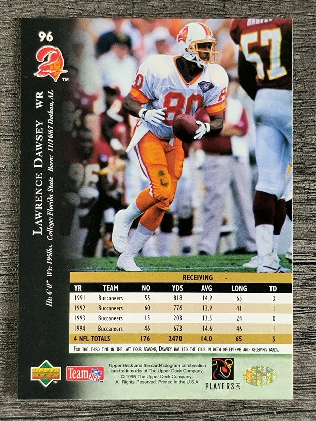 1995 Upper Deck #96 Lawrence Dawsey