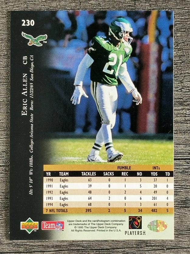 1995 Upper Deck #230 Eric Allen