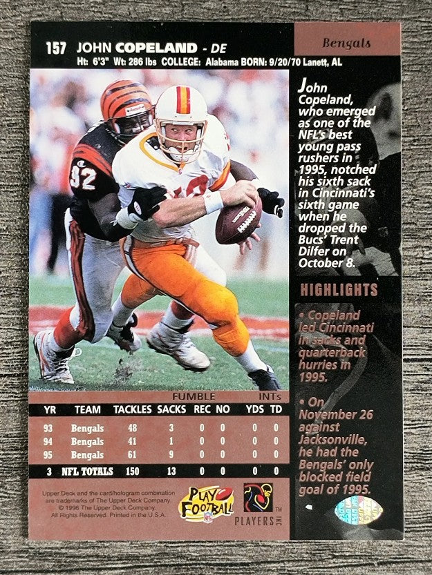 1996 Upper Deck #157 John Copeland