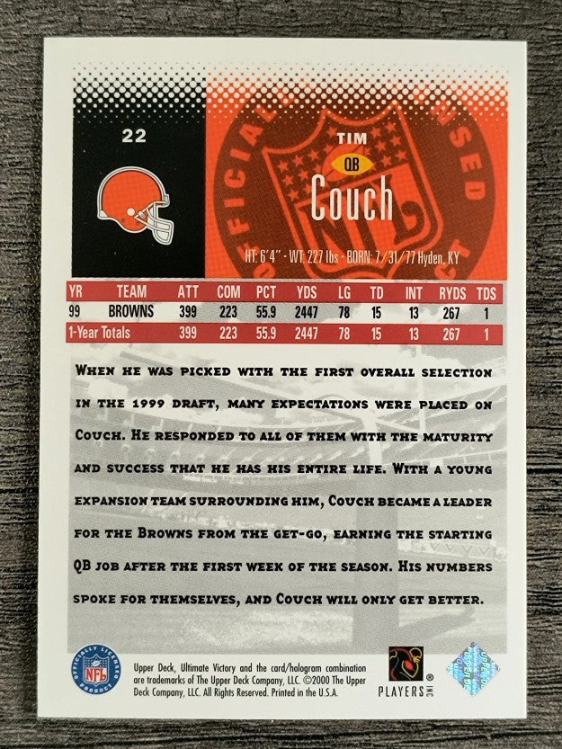 2000 Ultimate Victory #22 Tim Couch