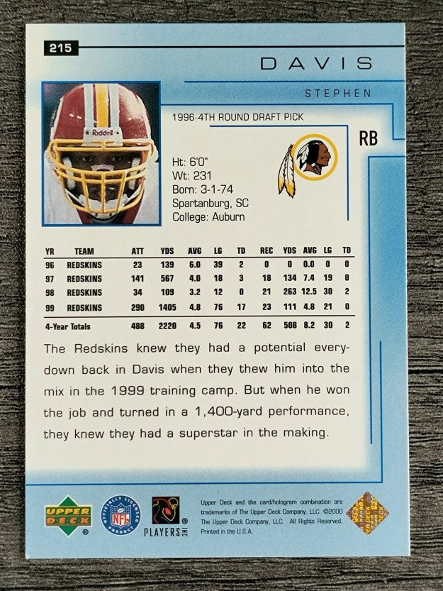 2000 Upper Deck #215 Stephen Davis