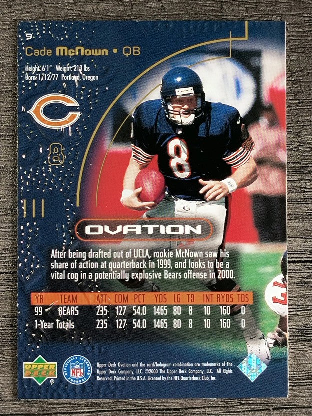 2000 Upper Deck Ovation #9 Cade McNown