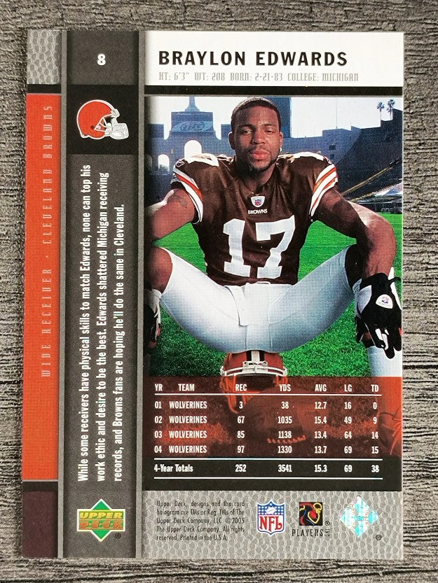 2005 Upper Deck Rookie Premiere #8 Braylon Edwards