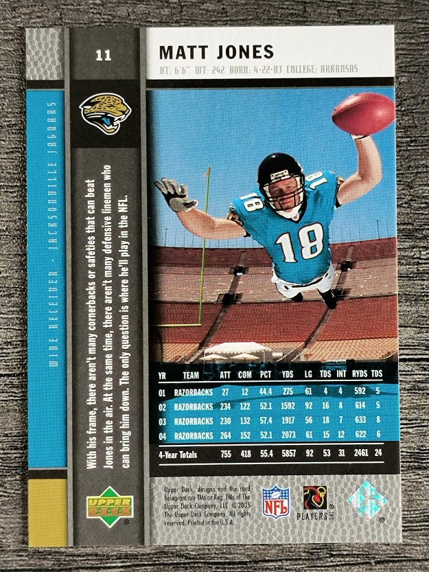 2005 Upper Deck Rookie Premiere #11 Matt Jones