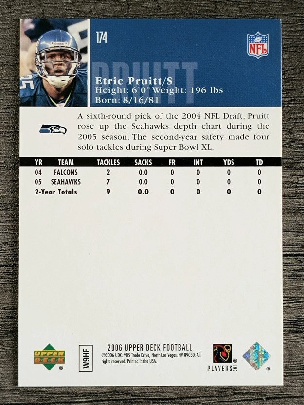 2006 Upper Deck #174 Etric Pruitt