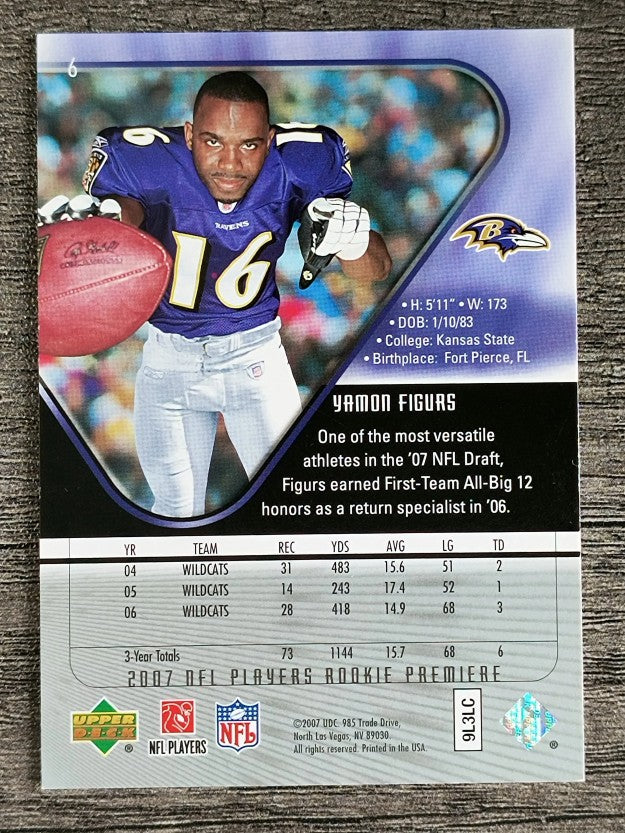 2007 Upper Deck Rookie Premiere #6 Yamon Figurs