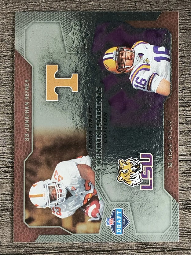 2008 Upper Deck Draft Edition #216 Jonathan Hefney/Craig Steltz/Pigskin Pairings