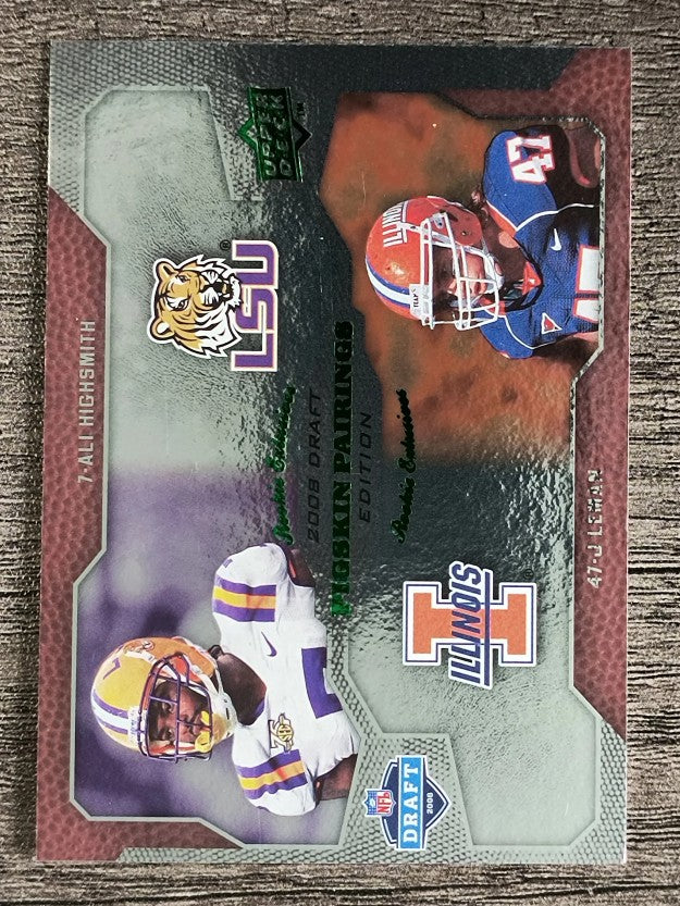 2008 Upper Deck Draft Edition Green #211 Ali Highsmith/J Leman/Pigskin Pairings