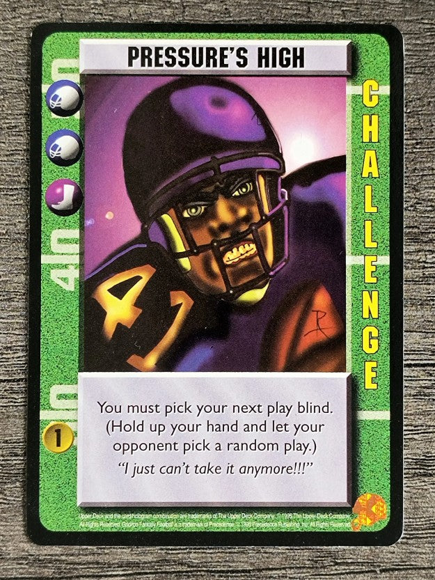 1995 Gridiron Fantasy Football #NNO Pressure's High C