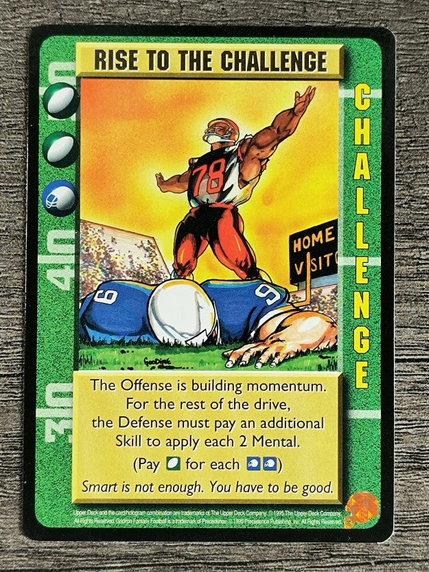 1995 Gridiron Fantasy Football #NNO Rise to the Challenge C
