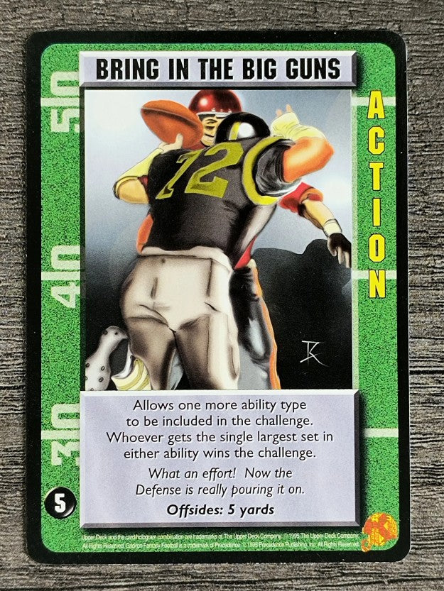1995 Gridiron Fantasy Football #NNO Bring In the Big Guns U