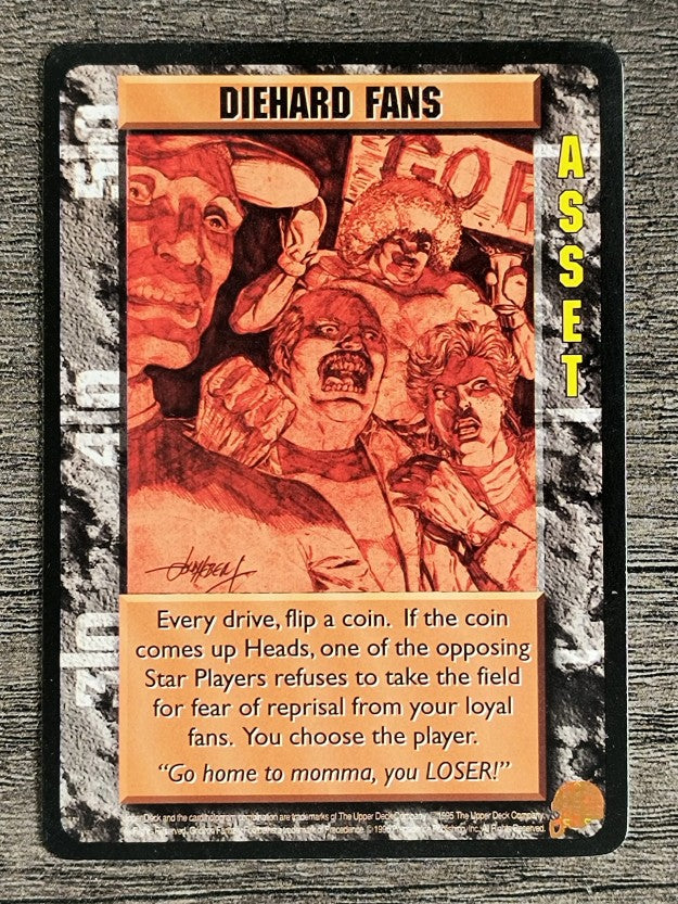 1995 Gridiron Fantasy Football #NNO Diehard Fans U