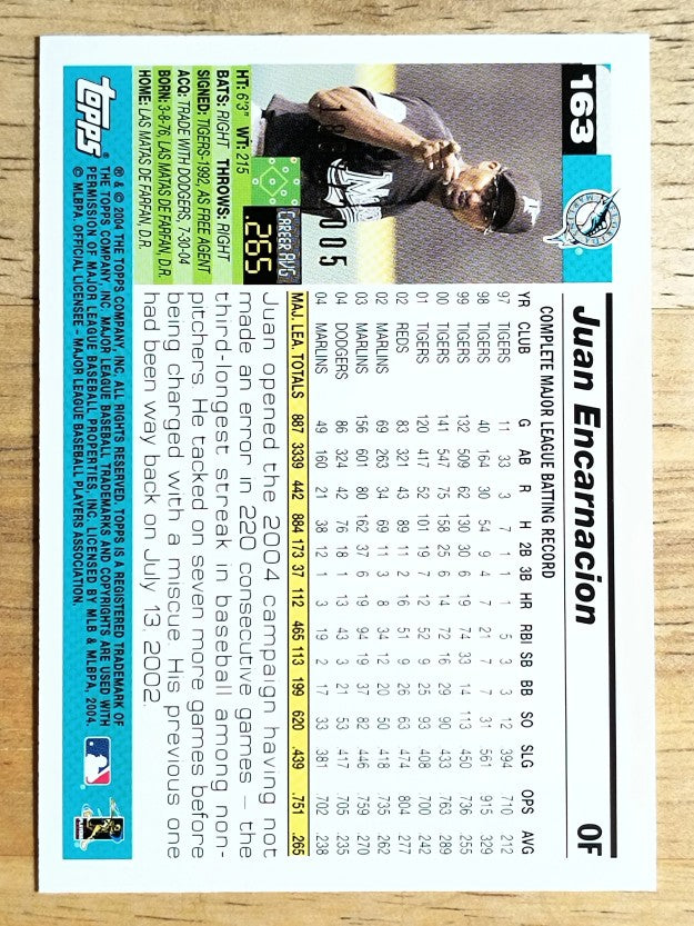 2005 Topps Gold #163 Juan Encarnacion