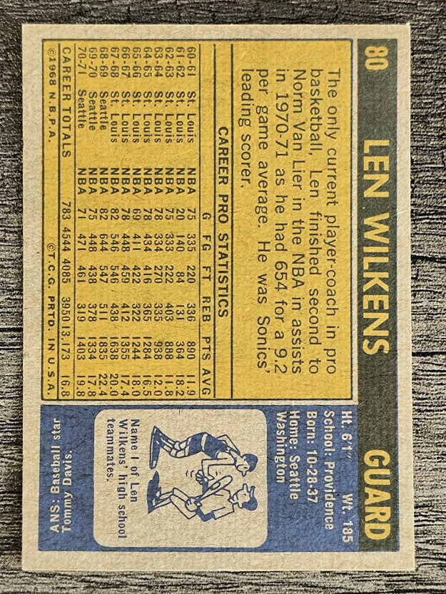 1971-72 Topps #80 Len Wilkens (EXMT)