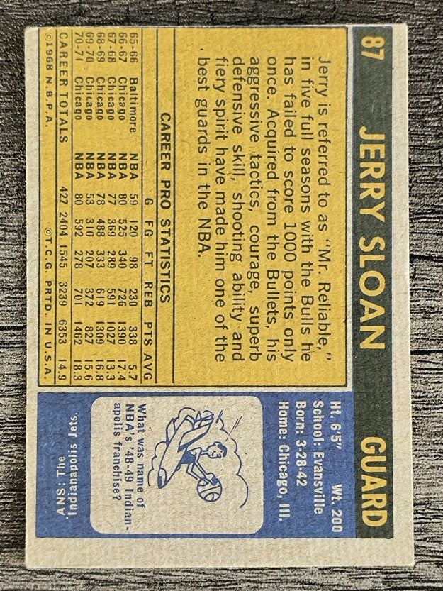 1971-72 Topps #87 Jerry Sloan (VGEX)