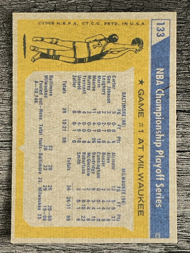 1971-72 Topps #133 Playoffs G1/Lew Alcindor (NM)