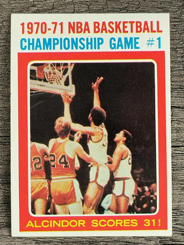 1971-72 Topps #133 Playoffs G1/Lew Alcindor (NM)