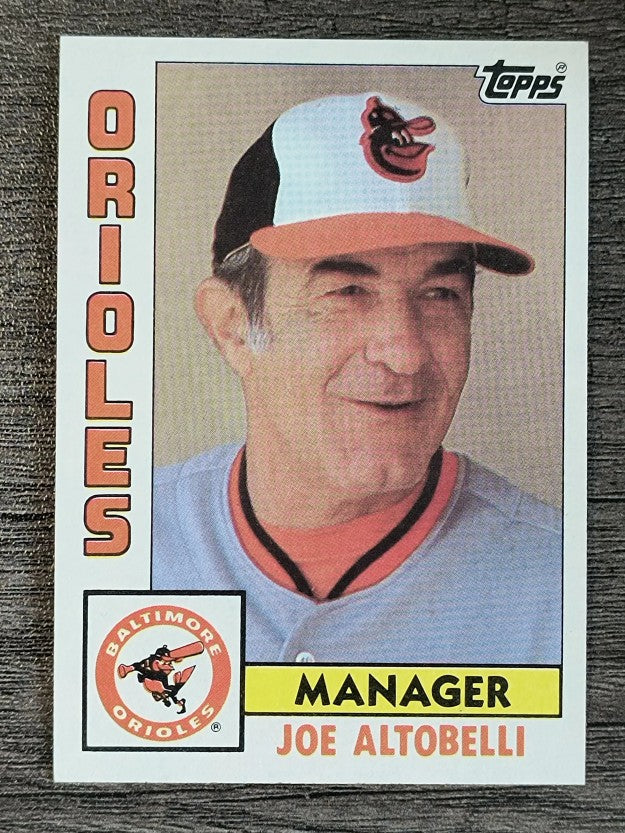 1984 Topps #21 Joe Altobelli MG